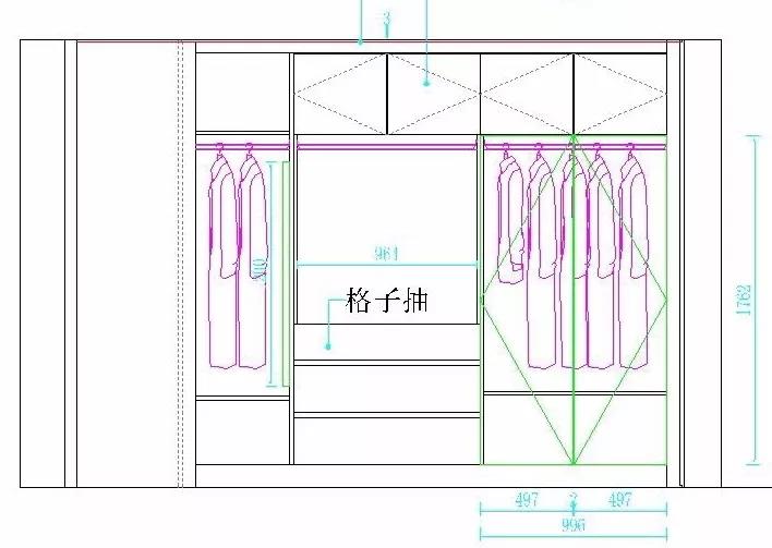 美積澳威家居衣帽間規劃術丨尺寸平面圖3